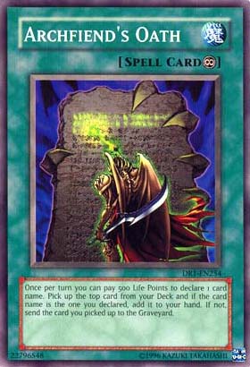 Archfiend's Oath [DR1-EN254] Common | Jomio and Rueliete's Cards and Comics