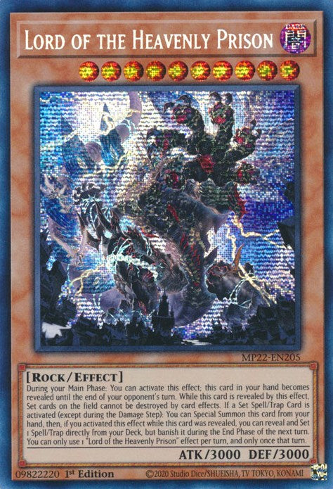 Lord of the Heavenly Prison [MP22-EN205] Prismatic Secret Rare | Jomio and Rueliete's Cards and Comics