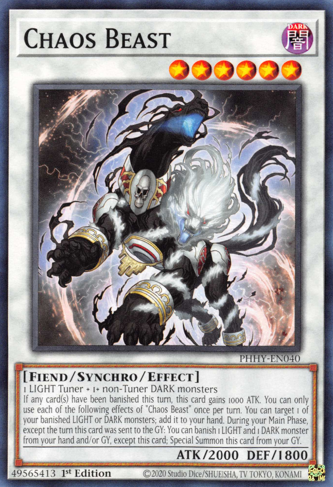 Chaos Beast [PHHY-EN040] Common | Jomio and Rueliete's Cards and Comics