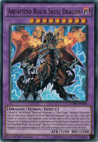 Archfiend Black Skull Dragon [CORE-EN048] Ultra Rare | Jomio and Rueliete's Cards and Comics