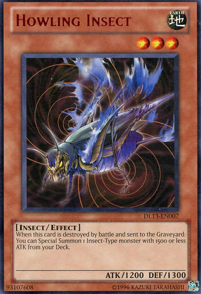 Howling Insect (Red) [DL13-EN007] Rare | Jomio and Rueliete's Cards and Comics