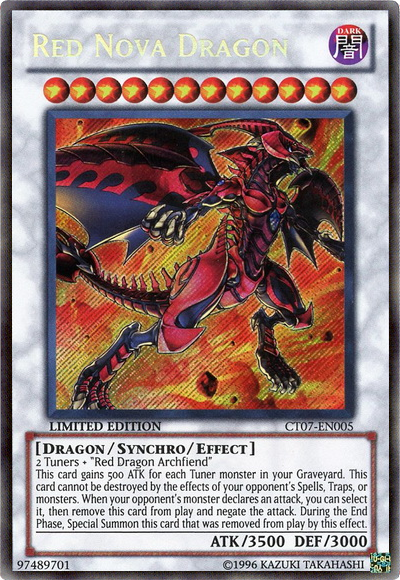 Red Nova Dragon [CT07-EN005] Secret Rare | Jomio and Rueliete's Cards and Comics