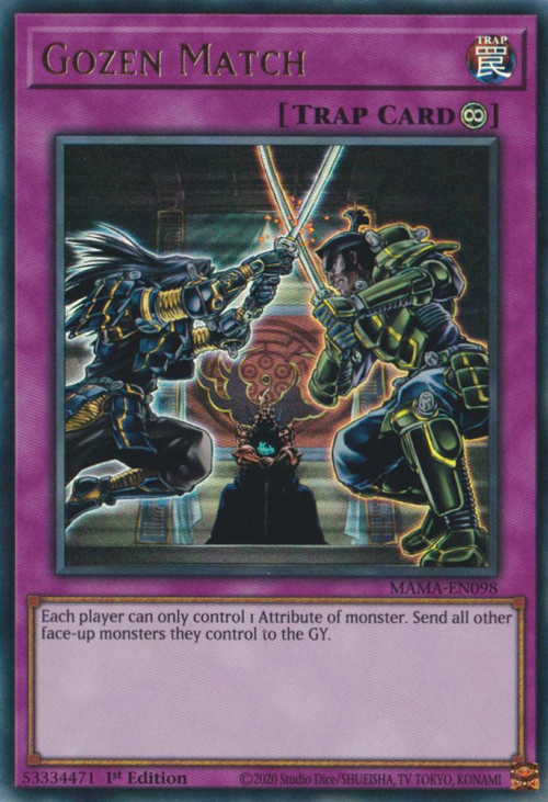 Gozen Match [MAMA-EN098] Ultra Rare | Jomio and Rueliete's Cards and Comics