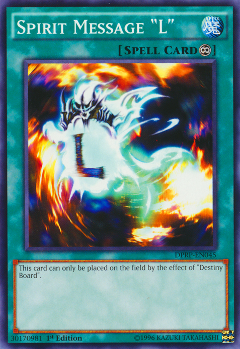 Spirit Message "L" [DPRP-EN045] Common | Jomio and Rueliete's Cards and Comics