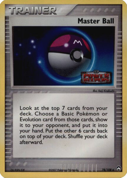 Master Ball (78/108) (Stamped) [EX: Power Keepers] | Jomio and Rueliete's Cards and Comics