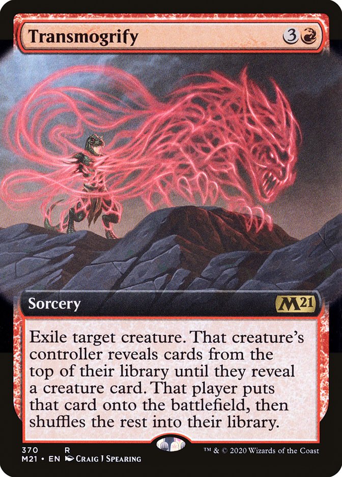 Transmogrify (Extended Art) [Core Set 2021] | Jomio and Rueliete's Cards and Comics