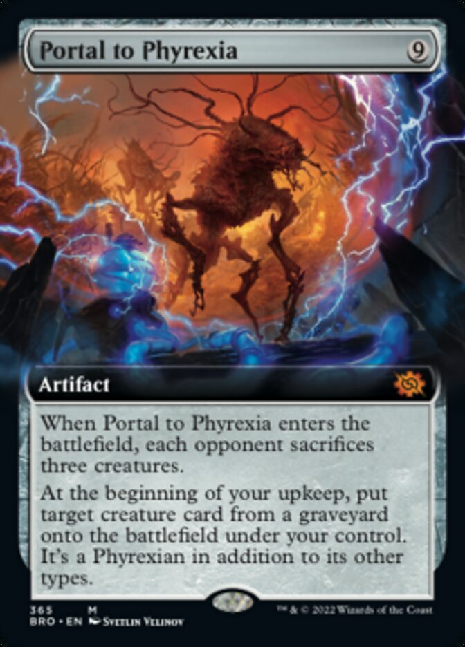 Portal to Phyrexia (Extended Art) [The Brothers' War] | Jomio and Rueliete's Cards and Comics