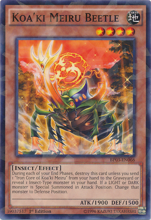 Koa'ki Meiru Beetle (Shatterfoil) [BP03-EN066] Rare | Jomio and Rueliete's Cards and Comics