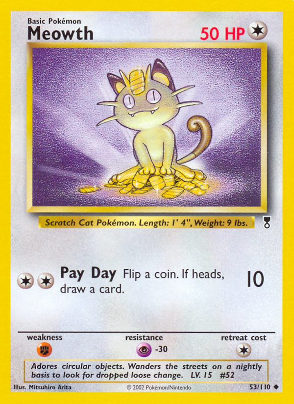 Meowth (53/110) [Legendary Collection] | Jomio and Rueliete's Cards and Comics
