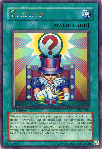 Question [PGD-104] Ultra Rare | Jomio and Rueliete's Cards and Comics
