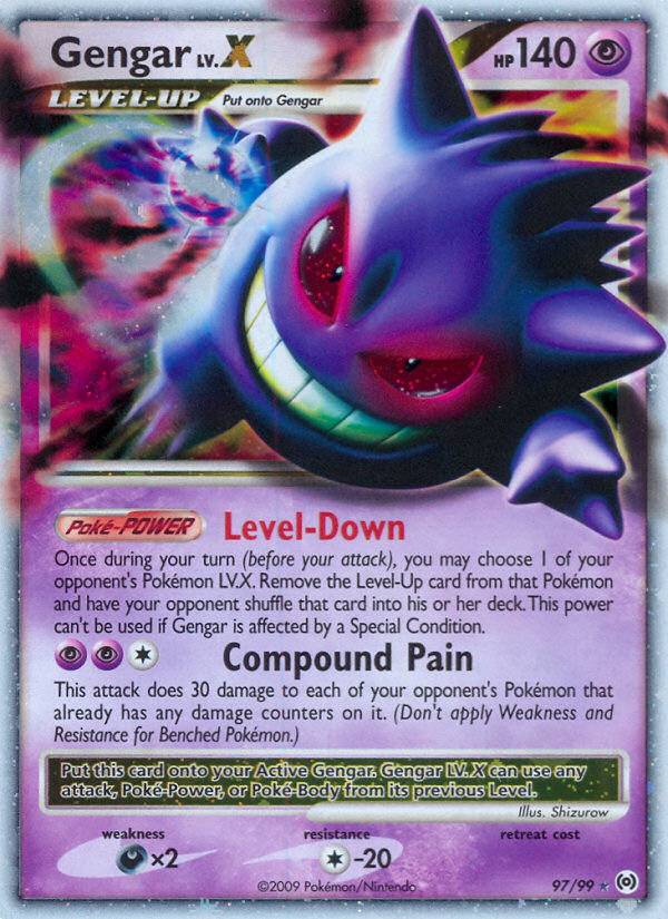 Gengar LV.X (97/99) [Platinum: Arceus] | Jomio and Rueliete's Cards and Comics