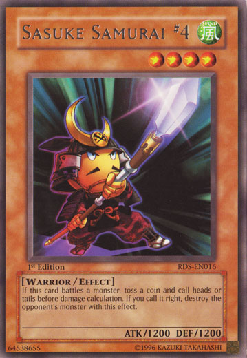 Sasuke Samurai #4 [RDS-EN016] Rare | Jomio and Rueliete's Cards and Comics