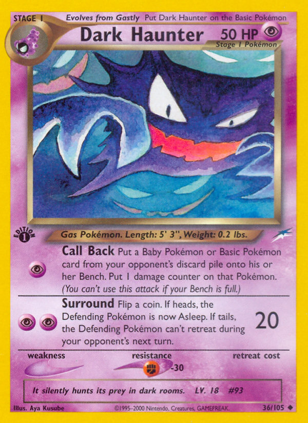 Dark Haunter (36/105) [Neo Destiny 1st Edition] | Jomio and Rueliete's Cards and Comics