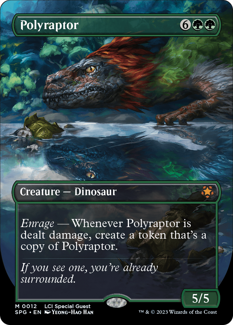 Polyraptor (Borderless) [The Lost Caverns of Ixalan Special Guests] | Jomio and Rueliete's Cards and Comics