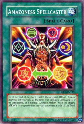 Amazoness Spellcaster [DR1-EN139] Common | Jomio and Rueliete's Cards and Comics