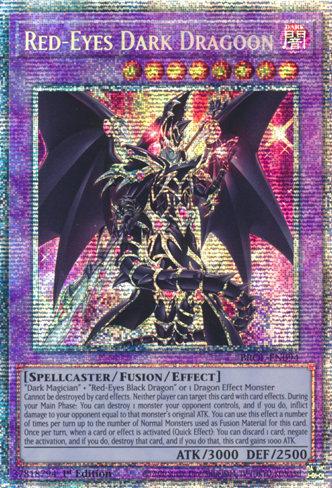Red-Eyes Dark Dragoon [BROL-EN094] Starlight Rare | Jomio and Rueliete's Cards and Comics
