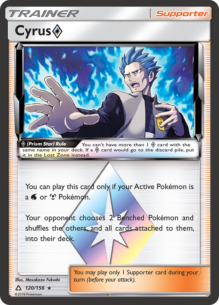 Cyrus (Prism Star) (120/156) [Sun & Moon: Ultra Prism] | Jomio and Rueliete's Cards and Comics