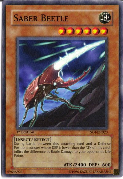 Saber Beetle [SOI-EN023] Common | Jomio and Rueliete's Cards and Comics
