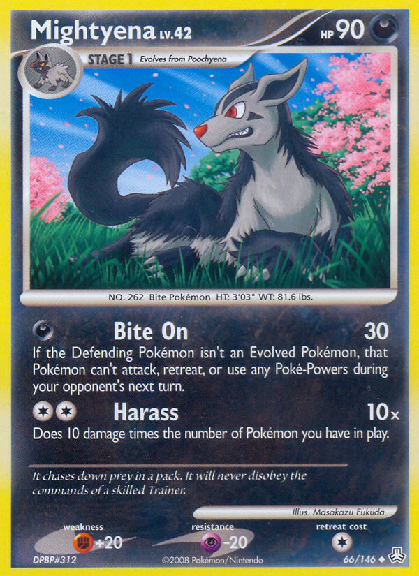 Mightyena (66/146) [Diamond & Pearl: Legends Awakened] | Jomio and Rueliete's Cards and Comics