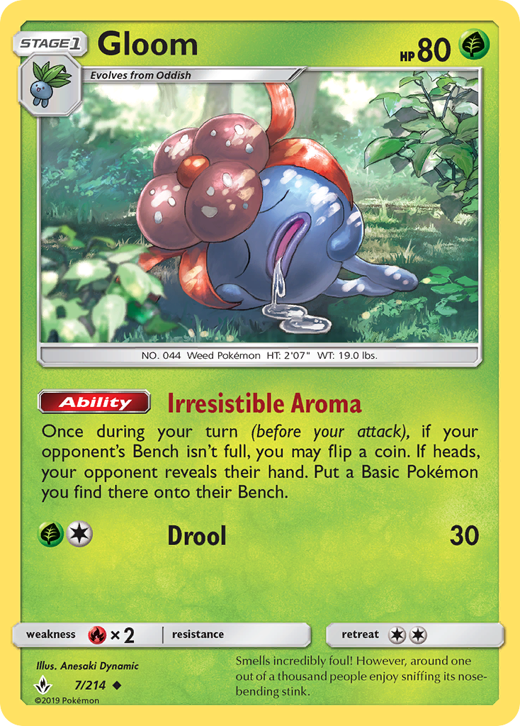 Gloom (7/214) [Sun & Moon: Unbroken Bonds] | Jomio and Rueliete's Cards and Comics
