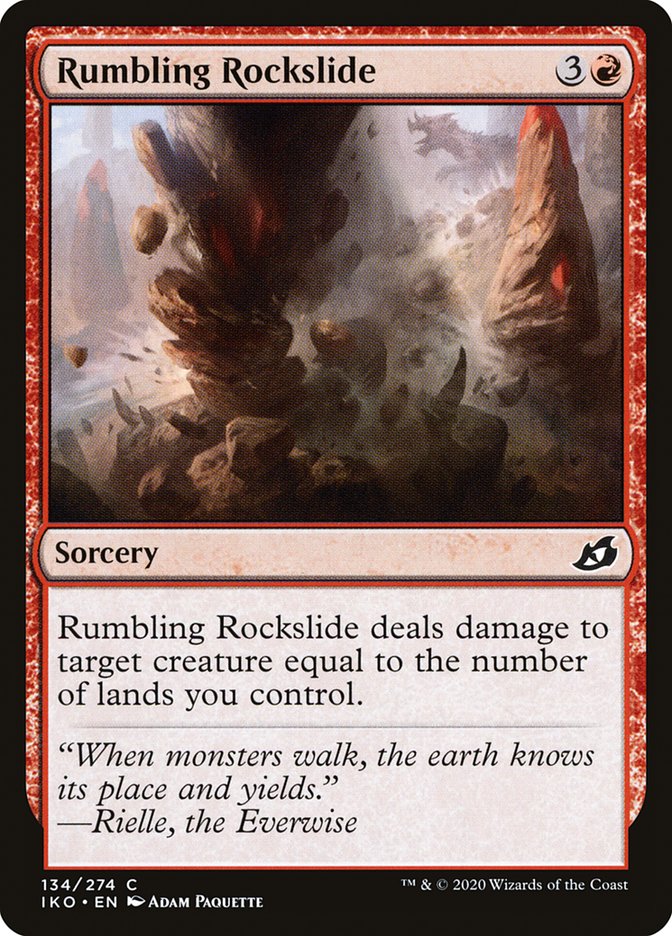 Rumbling Rockslide [Ikoria: Lair of Behemoths] | Jomio and Rueliete's Cards and Comics