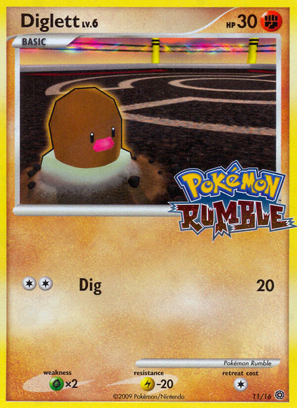 Diglett (11/16) [Pokémon Rumble] | Jomio and Rueliete's Cards and Comics