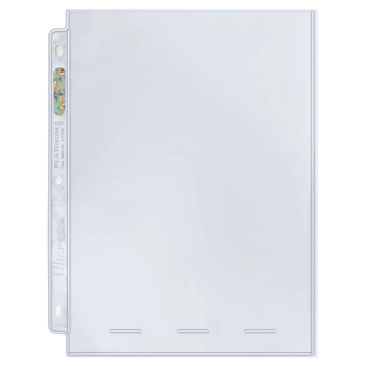 Ultra PRO: Platinum Hologram 1-Pocket Pages - 3-Holes (8" x 10" / 100-Pack) | Jomio and Rueliete's Cards and Comics