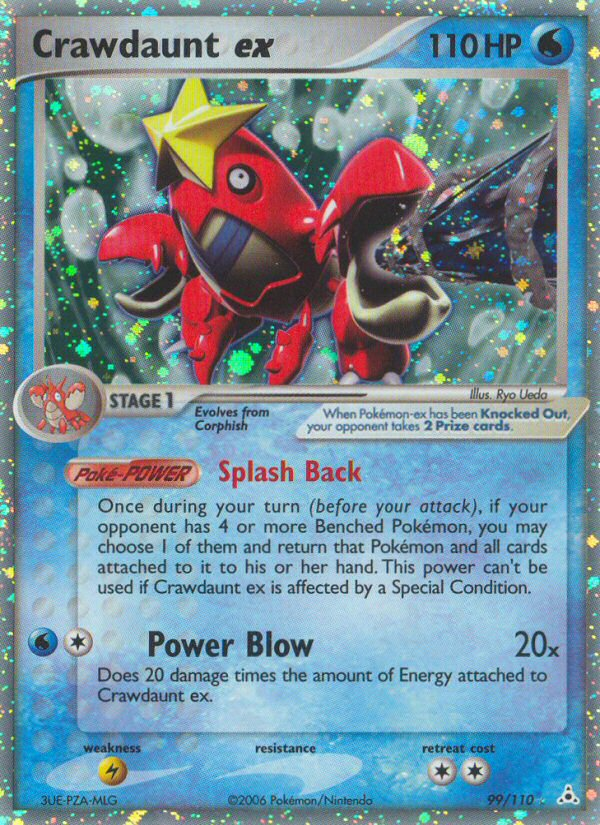 Crawdaunt ex (99/110) [EX: Holon Phantoms] | Jomio and Rueliete's Cards and Comics