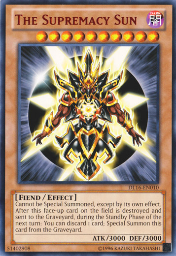 The Supremacy Sun (Red) [DL16-EN010] Rare | Jomio and Rueliete's Cards and Comics