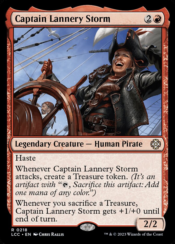 Captain Lannery Storm [The Lost Caverns of Ixalan Commander] | Jomio and Rueliete's Cards and Comics