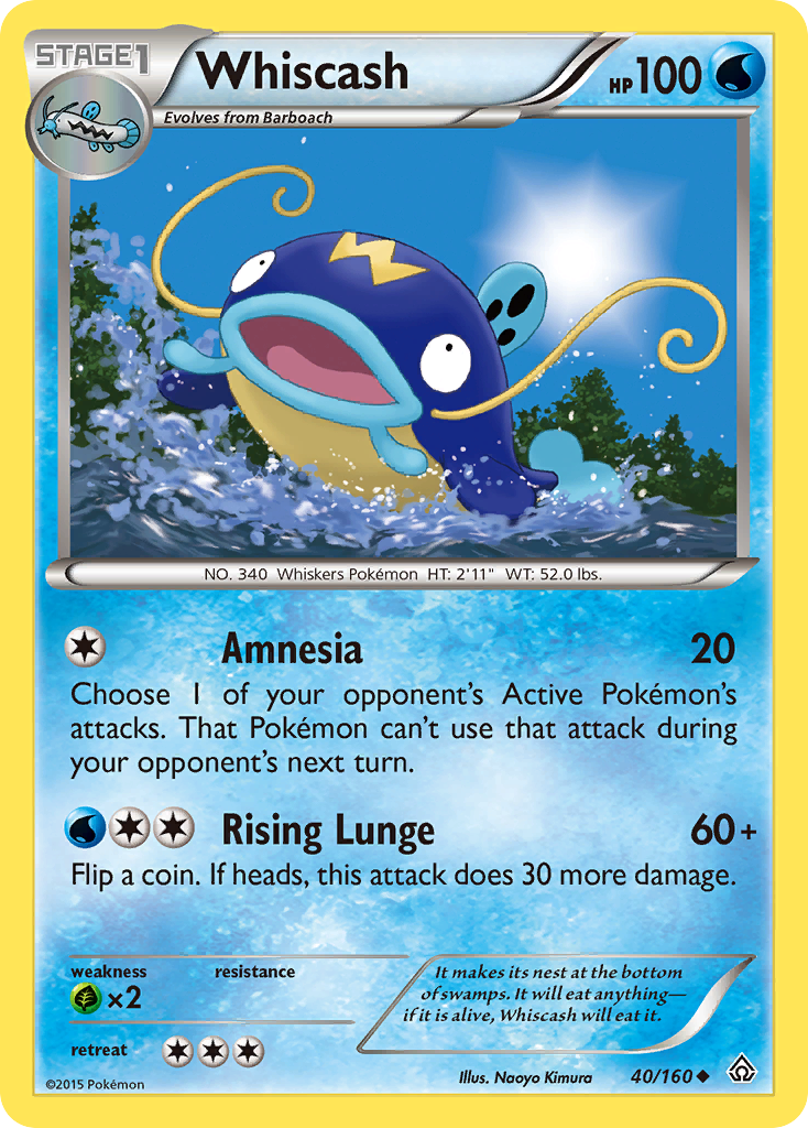 Whiscash (40/160) [XY: Primal Clash] | Jomio and Rueliete's Cards and Comics