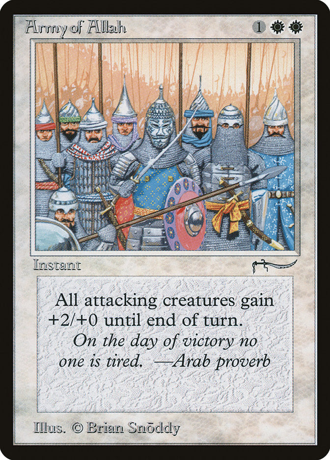 Army of Allah (Dark Mana Cost) [Arabian Nights] | Jomio and Rueliete's Cards and Comics