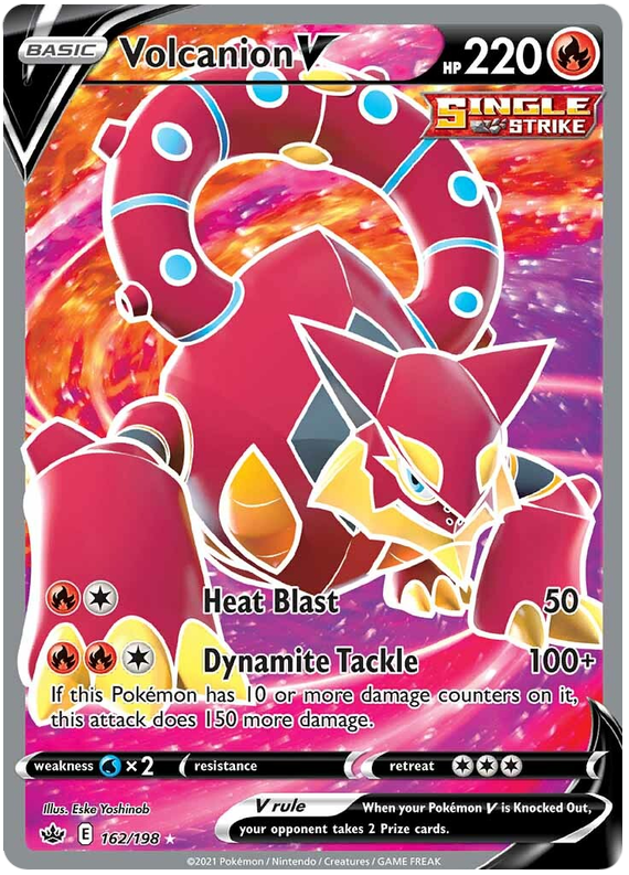 Volcanion V (162/198) [Sword & Shield: Chilling Reign] | Jomio and Rueliete's Cards and Comics