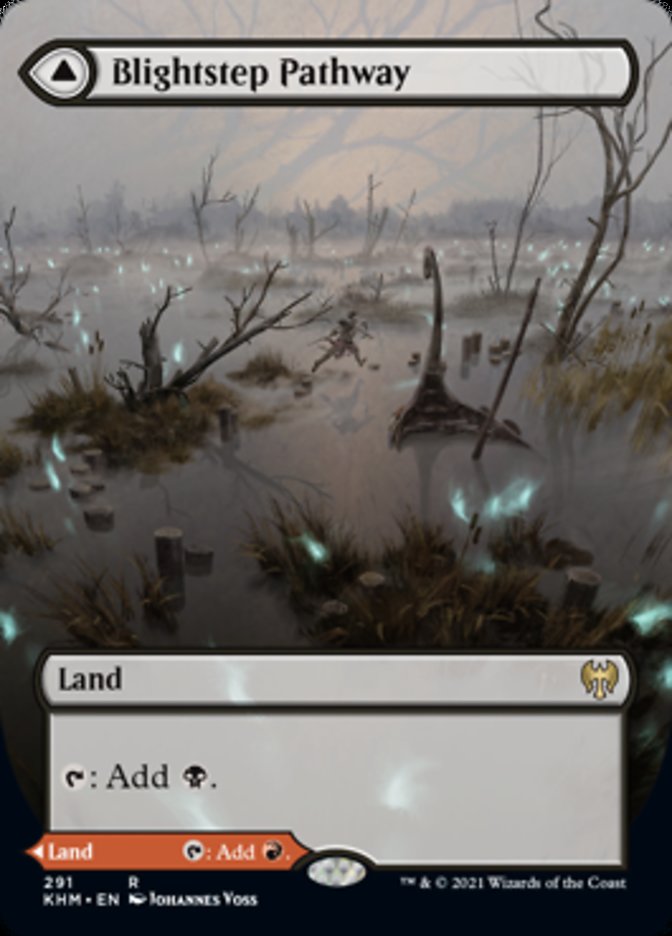 Blightstep Pathway // Searstep Pathway (Borderless Alternate Art) [Kaldheim] | Jomio and Rueliete's Cards and Comics