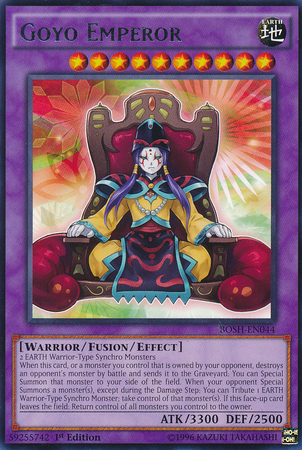 Goyo Emperor [BOSH-EN044] Rare | Jomio and Rueliete's Cards and Comics