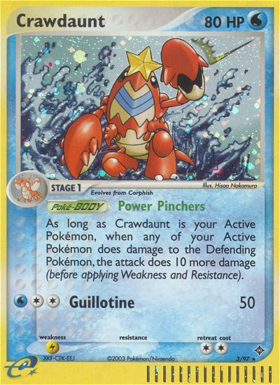 Crawdaunt (3/97) [EX: Dragon] | Jomio and Rueliete's Cards and Comics