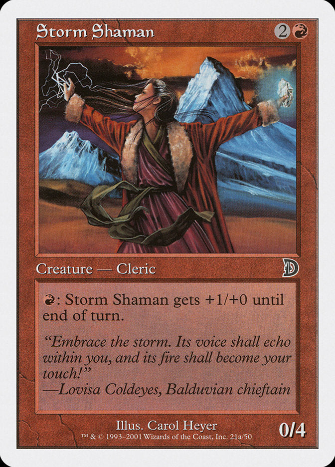 Storm Shaman (Female) [Deckmasters] | Jomio and Rueliete's Cards and Comics