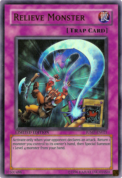 Relieve Monster [JUMP-EN021] Ultra Rare | Jomio and Rueliete's Cards and Comics