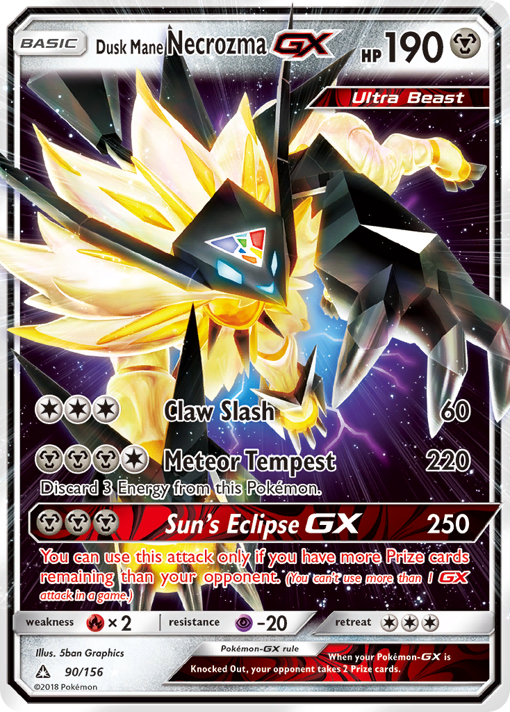 Dusk Mane Necrozma GX (90/156) [Sun & Moon: Ultra Prism] | Jomio and Rueliete's Cards and Comics