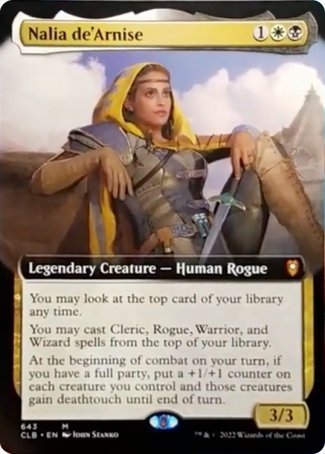 Nalia de'Arnise (Extended Art) [Commander Legends: Battle for Baldur's Gate] | Jomio and Rueliete's Cards and Comics