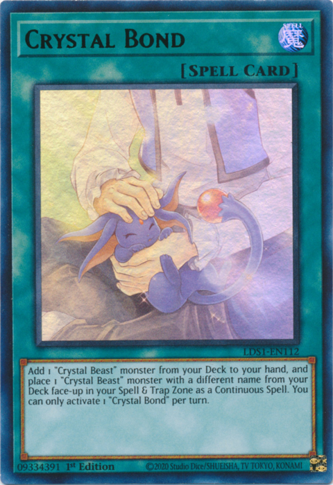 Crystal Bond (Purple) [LDS1-EN112] Ultra Rare | Jomio and Rueliete's Cards and Comics