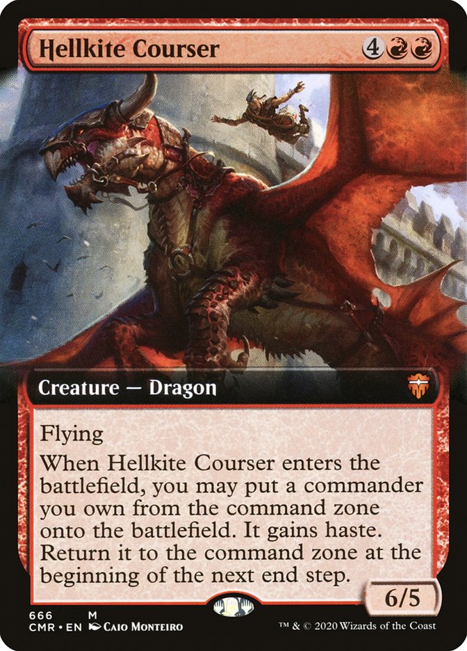 Hellkite Courser (Extended Art) [Commander Legends] | Jomio and Rueliete's Cards and Comics