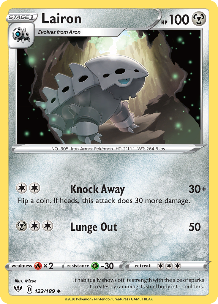 Lairon (122/189) [Sword & Shield: Darkness Ablaze] | Jomio and Rueliete's Cards and Comics