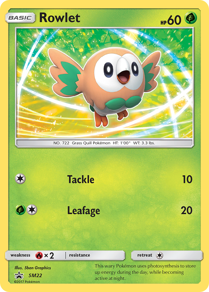 Rowlet (SM22) [Sun & Moon: Black Star Promos] | Jomio and Rueliete's Cards and Comics