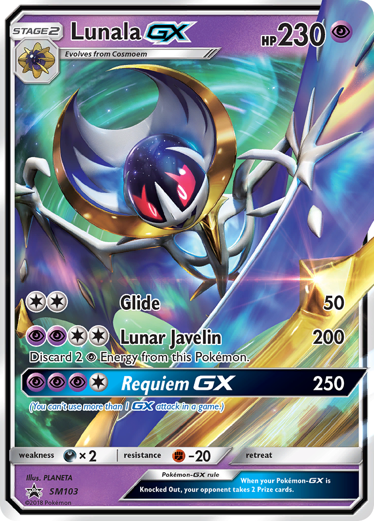Lunala GX (SM103) [Sun & Moon: Black Star Promos] | Jomio and Rueliete's Cards and Comics