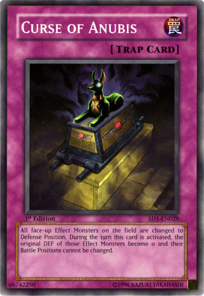 Curse of Anubis [SD1-EN028] Common | Jomio and Rueliete's Cards and Comics