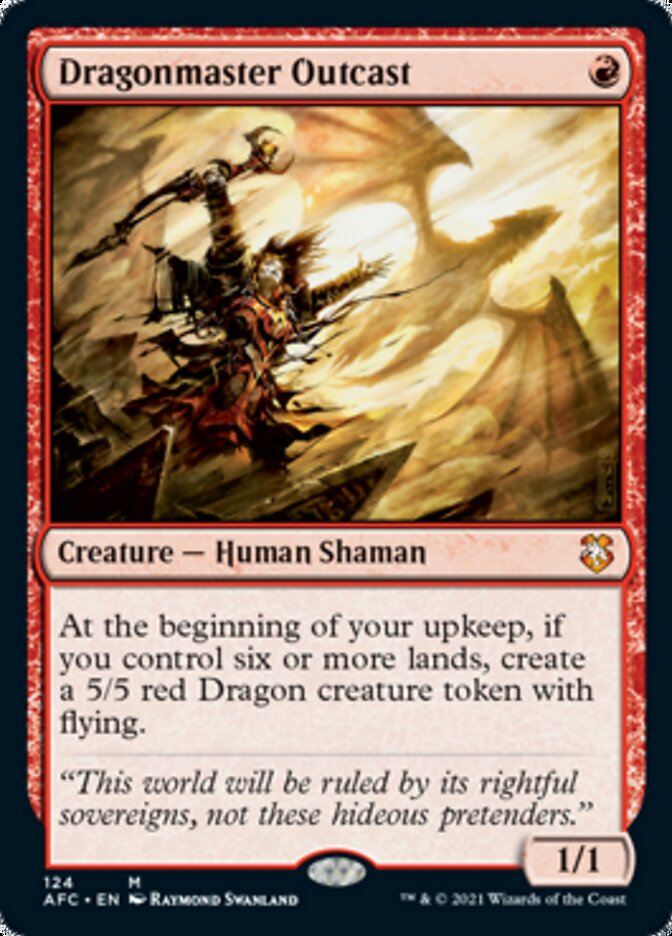 Dragonmaster Outcast [Dungeons & Dragons: Adventures in the Forgotten Realms Commander] | Jomio and Rueliete's Cards and Comics