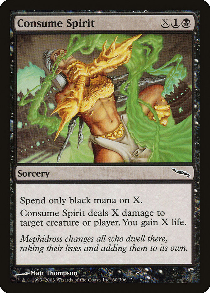 Consume Spirit [Mirrodin] | Jomio and Rueliete's Cards and Comics