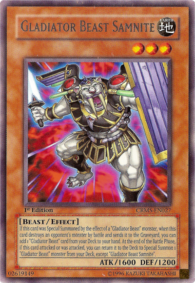 Gladiator Beast Samnite [CRMS-EN027] Rare | Jomio and Rueliete's Cards and Comics