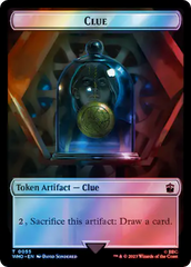 Copy // Clue (0055) Double-Sided Token (Surge Foil) [Doctor Who Tokens] | Jomio and Rueliete's Cards and Comics